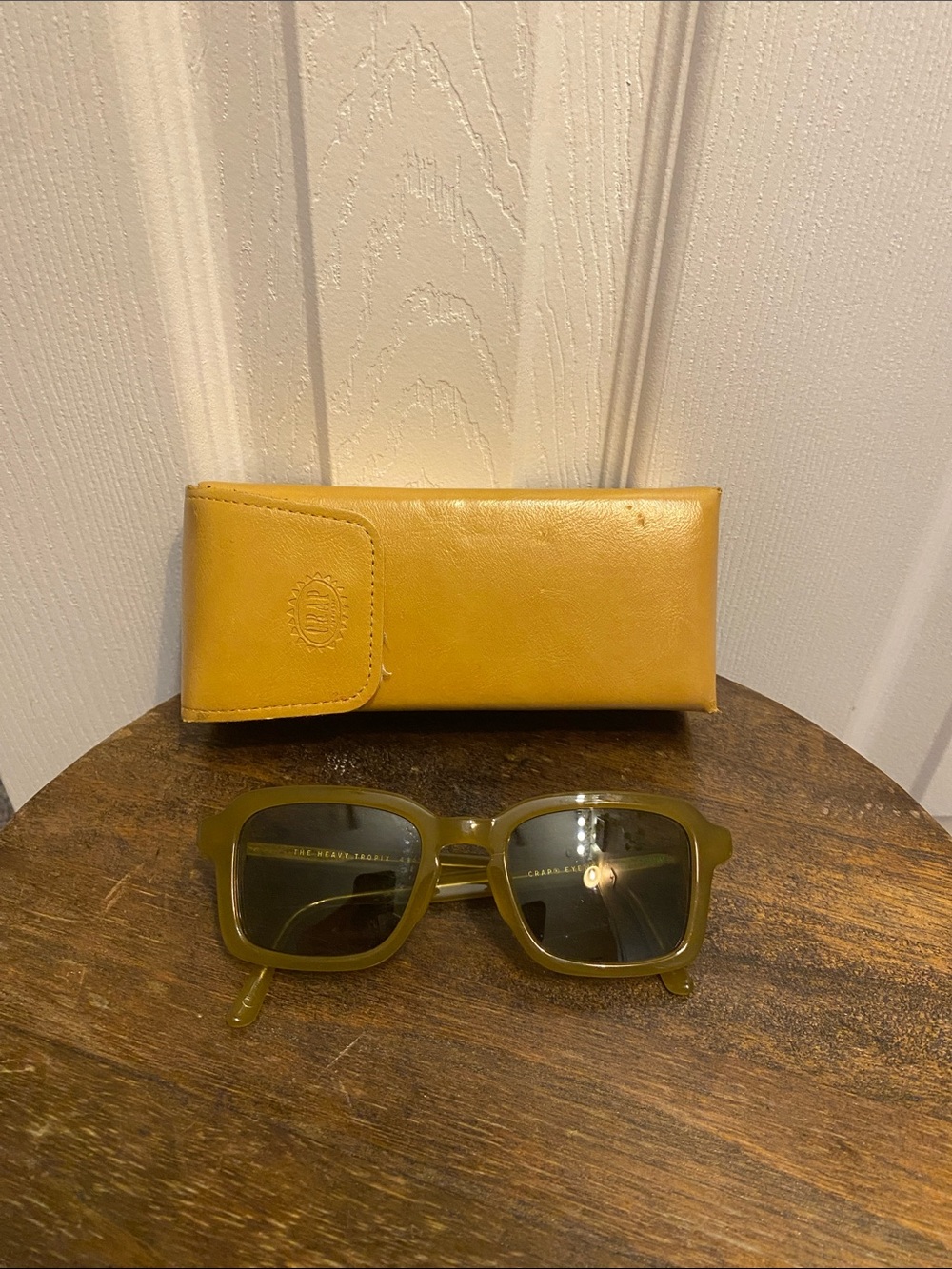 Olive Green Women’s Sunglasses with Case